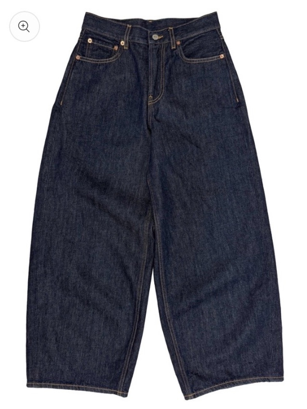 6397 CROPPED ROOMY JEAN RINSED RAW 26